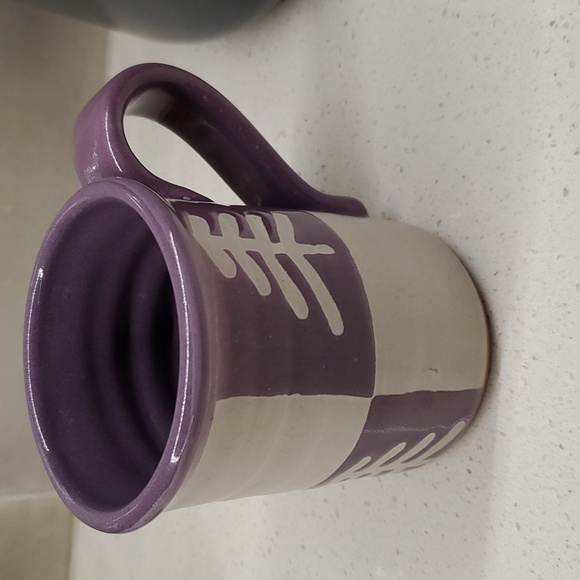 Caribou Coffee Mug Stoneware Pottery Rare Handmade - Picture 3 of 7